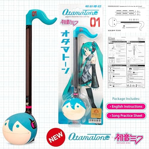 Otamatone Classic Hatsune Miku Vocaloid [Officially Licensed] Japanese Character Electronic Musical Instrument Portable Synthesizer from Japan Maywa Denki for Children Kids and Adults Gift thumbnail 6