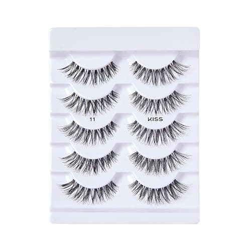 KISS So Wispy, False Eyelashes, '', 12mm, Includes 5 Pairs Of Lashes, Easy to Apply, Reusable Lash Clusters thumbnail 4