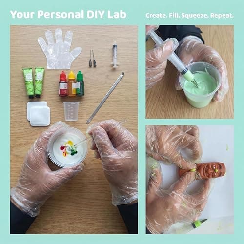 Professional Pimple Popping Kit for Adults (2-Pack), 12-Piece DIY Stress Relief Set with TPR Bases, Reusable ASMR Sensory Fidget Toy, Customizable Pimple Colors (Stickman - Brown) thumbnail 4