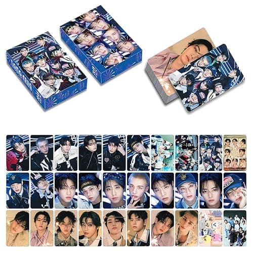 MeiYiYou 8Pack/240PCS Stray-K Photocards,Stray-K Lomo Cards Greeting Cards for Collection(Pink) thumbnail 5