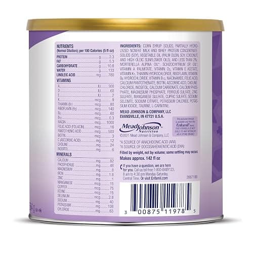 Enfamil Gentlease Baby Formula, Reduces Fussiness, Gas, Crying and Spit-up in 24 hours, DHA & Choline to support Brain development, Value Powder Can, 19.9 Oz thumbnail 8