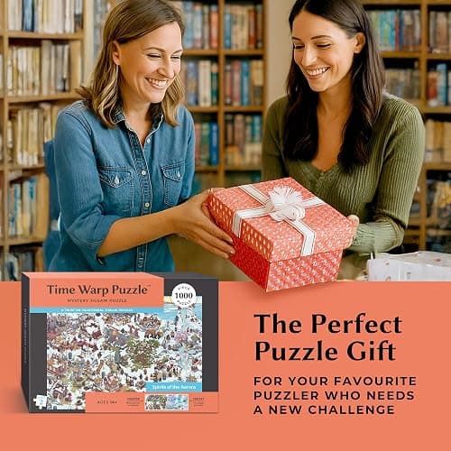 Time Warp Puzzle Series 2 – Sunrise to Sunset Hidden Scene | 1000 Piece Jigsaw Puzzle for Adults | Discover a Story that Transforms as You Build | Giftable Magic Puzzle Art (Spirits of the Aurora) thumbnail 6