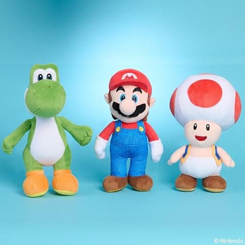 Super Mario™ Small Plush Yoshi, 10-Inch Collectible Plush | Toy Character with Super-Soft Fabrics, Kids Toys by Just Play, Ages 3+ thumbnail 6
