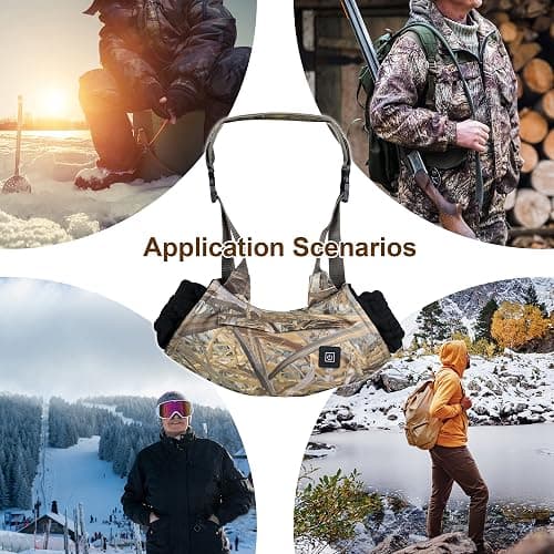Heated Hand Muff, Electric Heating Hand Warmer Pouch, Suitable for Outdoor Hunting, Sports, Photography, Golf, Football in Cold Winter Keep Warmth (Batteries no Including) thumbnail 6