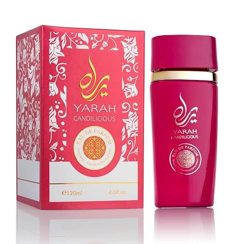 SAADAH Yarah Candilicious Eau De Parfum for Women 4.0 Fl.oz, 120ml Fruity Floral Gourmand Perfume, Sweet Strawberry Vanilla Cotton Candy, Gardenia Amber Musk, Long Lasting Luxury Fragrance - Image 1