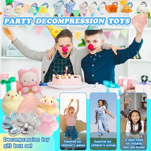 19pcs Taba Squishy Pack,Fidget Toys Kit,Include Squishies Party Favors for Kids 4-8 8-12 Treasure Box Toys for Classroom Birthday Xmas Gifts for Girls Boys Goodie Bag Stocking Stuffers for Teens thumbnail 6