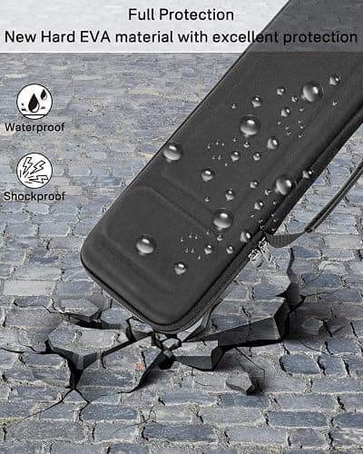 RAIACE Hard Storage Case Compatible with Apple Magic Keyboard + Magic Mouse. (Case Only) - Black thumbnail 5