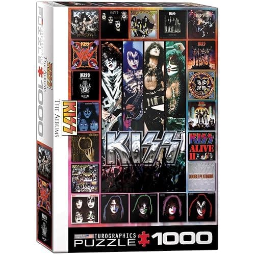 EuroGraphics KISS The Albums 1000-Piece Puzzle , Black - Image 1