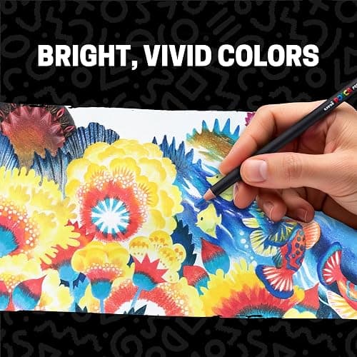 POSCA® Colored Pencils, Soft Core, 48 Count, Ultra-Smooth, Rich Pigment, Vibrant Colors for Blending, Shading & Layering, Adult Coloring & Drawing thumbnail 3