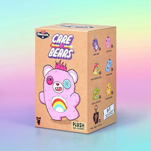 Fuggler Care Bear Keyring 5 Inch (6 Pack) by ZURU | Officially licensed Fuggler mashup; Funny Ugly Monster with signature teeth; soft collectible plush; gift for tweens & teens thumbnail 3