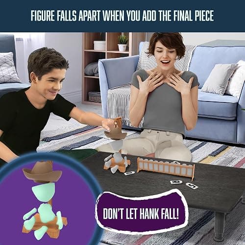 Fotorama Hankman Glow, Magnetic Hangman Mystery Word Guessing Game for Kids & Families, Glow in The Dark Travel Game, Guess Who Before Hank Falls thumbnail 4