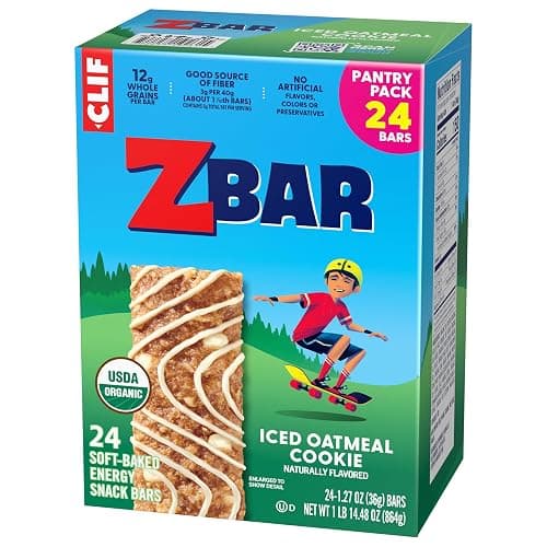 Zbar - Iced Oatmeal Cookie - Soft-Baked Energy Snack Bars - Non-GMO - 12g Whole Grains - USDA Organic Granola Bars (24 Pack) thumbnail 12
