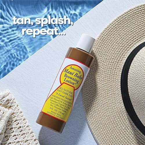 Maui Babe Before And After Browning Lotion, [2-Pack]- Before And After Sun Tan, Made In USA, 8 Ounces thumbnail 4