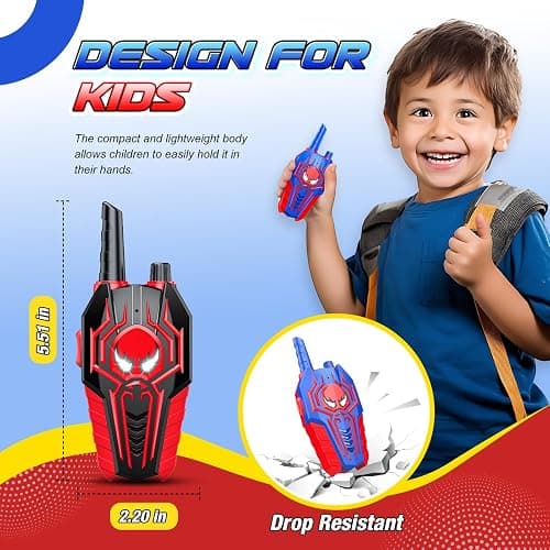 Cool Walkie Talkies for Boys Kids: Gifts Toys for 3 4 5 6 7 8 Year Old Boys Ages 5-7 Kids Walkie Talkies 2 Pack Outdoor Hiking Toy Age 3-8 Year Old Boy Girl Christmas Birthday Gifts Stocking Stuffers thumbnail 3
