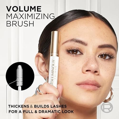 L'Oreal Paris Voluminous Lash Boosting Conditioning Primer Mascara, White Primer, 0.24 Fl Oz., 1 Count thumbnail 5