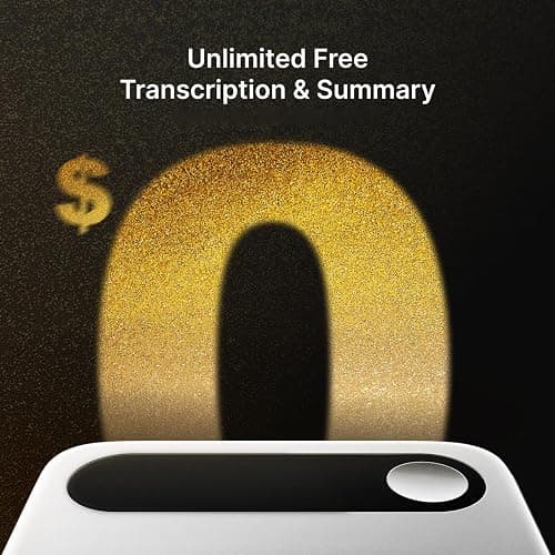 Comulytic Note Pro AI Voice Recorder, AI Taking Device and Meeting Recorder | Unlimited Transcribe & Summarize, AI Voice Recorder with Noise Reduction, Supports 113 Languages, Ultra-Slim Case Included thumbnail 3