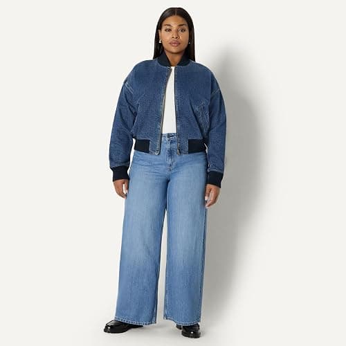 Amazon Essentials (Demi's Pick) Women's Relaxed-Fit Bomber Jacket thumbnail 7