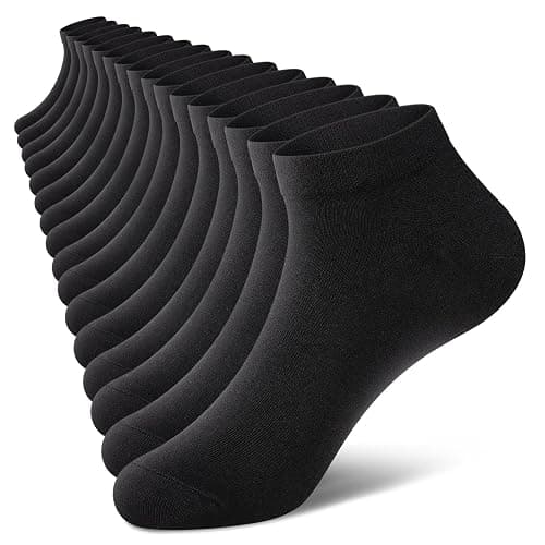 wernies No Show Socks Men, Low Cut Ankle Short Casual Cotton Socks with Non Slip Grips 6-10/11-13 - Image 1