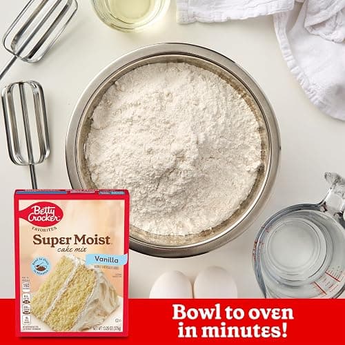 Betty Crocker Favorites Super Moist Vanilla Flavored Cake Mix, 13.25 oz (Pack of 12) thumbnail 4