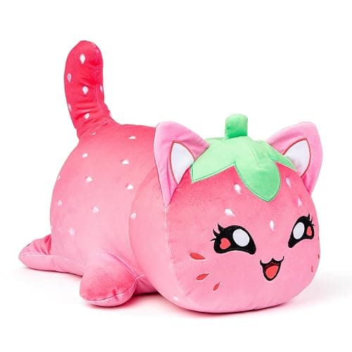 Aphmau MeeMeow Jumbo Plush; Strawberry Jumbo Plush, YouTube Gaming Channel, Official Merch thumbnail 4