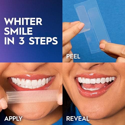 Crest 3DWhitestrips Sensitive White At-Home Teeth Whitening Kit, 18 Treatments, Gently Removes 15 Years of Stains thumbnail 4