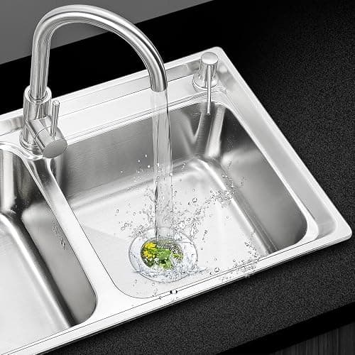 Fengbao 2PCS Kitchen Sink Strainer - Stainless Steel, Large Wide Rim 4.5" Diameter thumbnail 8