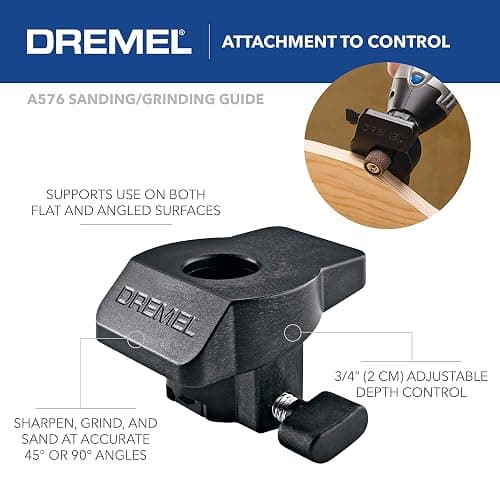 Dremel 4300-5/40 High Performance Rotary Tool Kit with LED Light- 5 Attachments & 40 Accessories - Ideal for Grinding, Cutting, Wood Carving, Sanding, and Engraving thumbnail 11
