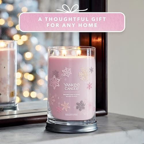 Yankee Candle Signature Scented Candle | Snowflake Kisses Large Tumbler Candle with Double Wicks | Soy Wax Blend Long Burning Candle | Perfect Gifts for Women thumbnail 2