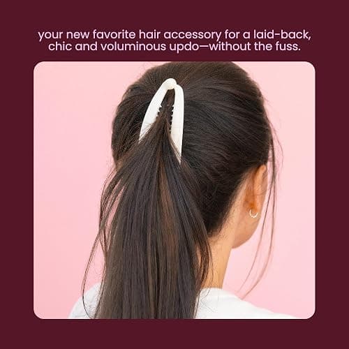 Cobana Banana Clip – Large 6'' Volumizing Hair Clip for Medium to Thick Hair – Secure Hold, No Crease, No Breakage – Hair Accessories for Women, Set of 2 (Black and Brown) thumbnail 2