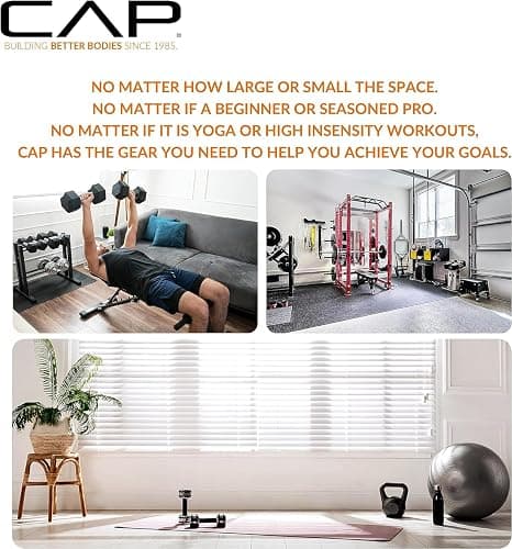 CAP Barbell Rubber Coated Dumbbell Weight Set with Vertical Rack | 100 lb, 150 lb, and 210 lb Options thumbnail 7