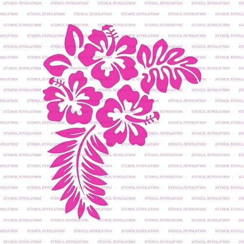 Hibiscus Flower Stencil - Spring Stencil, Floral Stencil, Designs, Flower Stencil, Nature Stencil thumbnail 5
