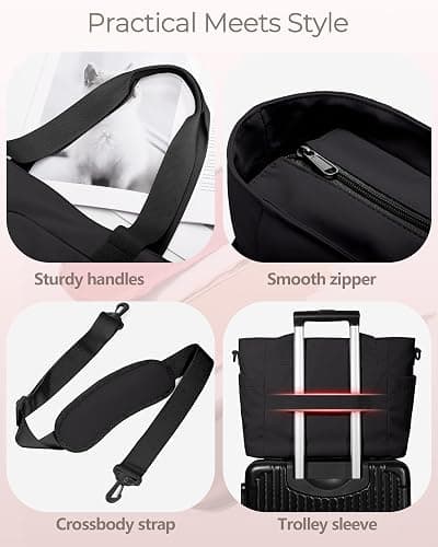Marscamd Nurse Tote Bag with Crossbody Strap, 9-Pocket Clinical Bag for Nursing Students thumbnail 6
