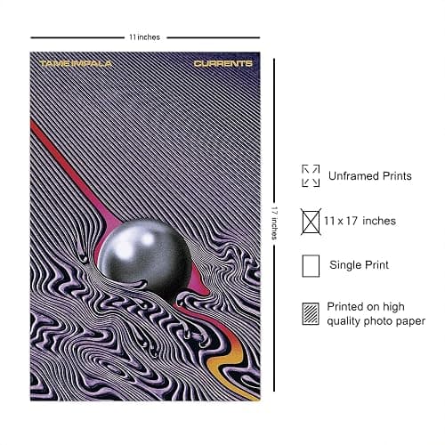 XIHOO Tame impala Currents - Music Album Cover Poster for room 12x18 inches（30cm x 46cm） Psychedelic Rock Frameless Gift-LT-007 thumbnail 2