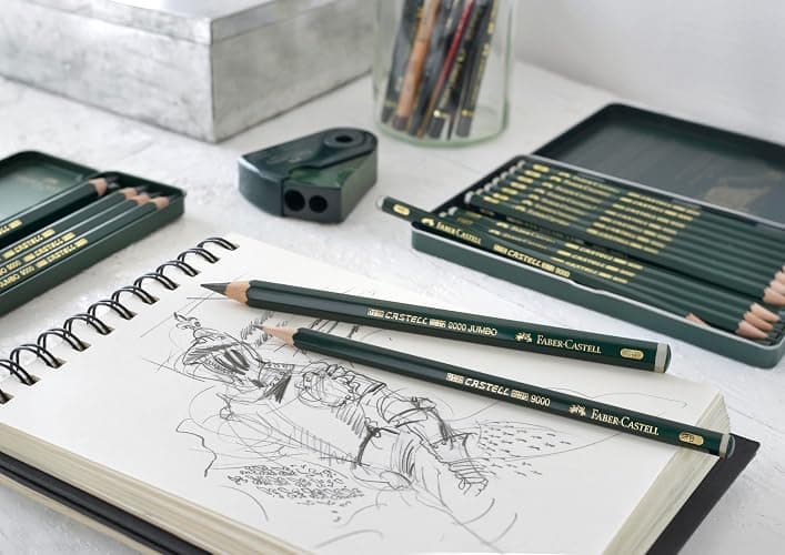 Faber-Castell 9000 Graphite Sketch Pencil Sets Art 8B - 2H set of 12 thumbnail 2