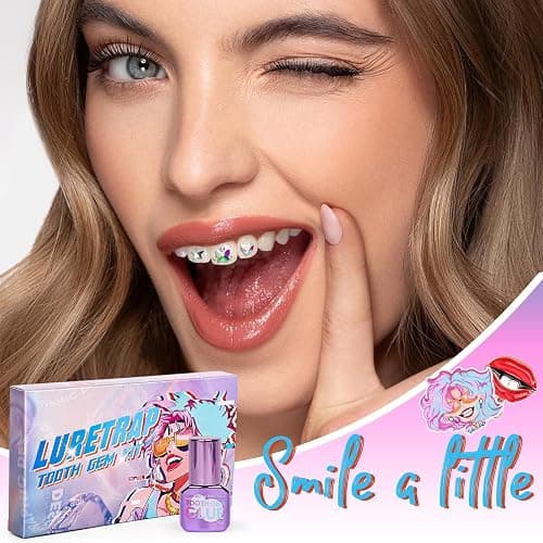 Luretrap Y2K Trendy 30 Pieces Crystal Tooth Gem Kit - Unleash Your Sparkly Smile, NTGK-24462 thumbnail 2
