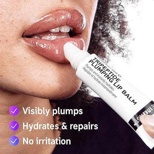 The Inkey List Tripeptide Plumping Lip Balm 10ml, Non Tingling Lip Plumpe, Hydrates Dry Cracked Lips, Fragrance Free, Suitable For All Skin Types thumbnail 3