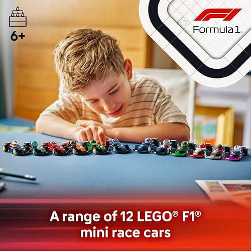 LEGO F1 Collectible Race Cars, 6 Pack - Building Set for Boys & Girls, Ages 6+ - Birthday Party Favor or Gift - Mystery Box W/Surprise F1 Car Toys - Travel Toys for Kids - 66796 thumbnail 2