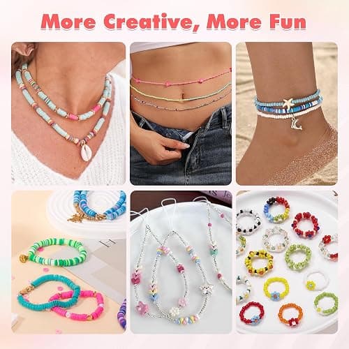 ETUDAW Electric Bead Spinner Tools, 2 in 1 Rechargeable Clay Bead Kit and Cordless Seed Bead Spinner for Jewelry Making, Automatic Bracelet Maker Machine, DIY Arts and Crafts Holiday Birthday Gifts thumbnail 6