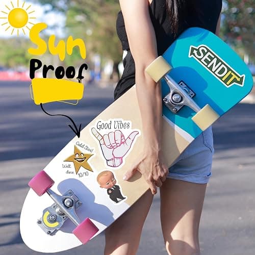 Mr. Pen Fun Covers - 131 pc Water Bottle Stickers with Memes and Vinyl thumbnail 2