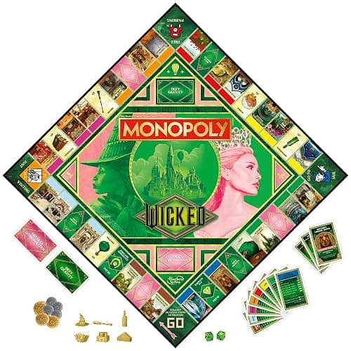 Monopoly Wicked Edition Board Game | Inspired by The Motion Picture | Ages 8+ | 2 to 6 Players | 30 Mins. | Family Games for Kids, Teens, and Adults thumbnail 10
