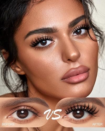 Flora Lash Clusters Kit Short 8-14mm Wispy Eyelashes Cluster Extension Kit D Curl Individual DIY False Lash Extension Spiky Cat Eye Lashes Fake Eyelashes Clusters with 0.03mm Ultra-Thin Wide Band thumbnail 3