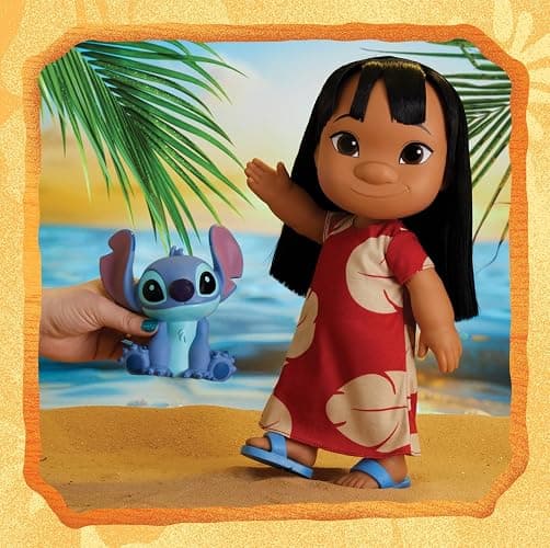 Disney Lilo & Stitch 14-inch Poseable Lilo Doll with 5-inch Stitch Figure, Collectible Toys, Toy for Fans, Girls, Kids, Ages 3 and Up by Just Play thumbnail 5