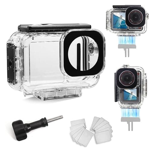 FitStill 196FT/60M Underwater Waterproof Case with Magnetic Quick Release Interface Compatible with DJI Osmo Action 5 Pro Action 4 Action 3,Protective Cover Invisible Diving Action Shell Accessory Kit - Image 1