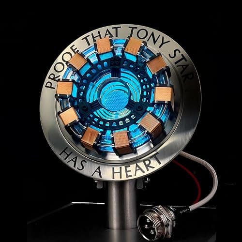 Lonyiabbi Arc Reactor LED Atmosphere Light | Sci-Fi Collectible Gift for Men, USB Powered Display Case with Tap Control thumbnail 2