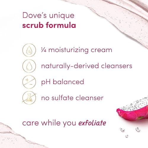 Dove Body Scrub Dragon Fruit & Coconut Cream Body Scrub Exfoliates and Deeply Nourishes for Smooth, Radiant Skin 15 oz thumbnail 5