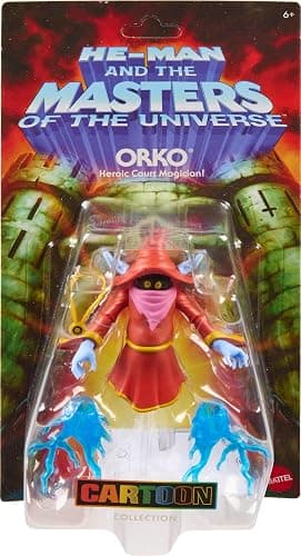 Masters of the Universe Origins Action Figure 200X Cartoon Collection Orko, 5.5 Inch 1980s Motu TV Wizard, Detailed Design & Clear Stand, Magic Effect thumbnail 6