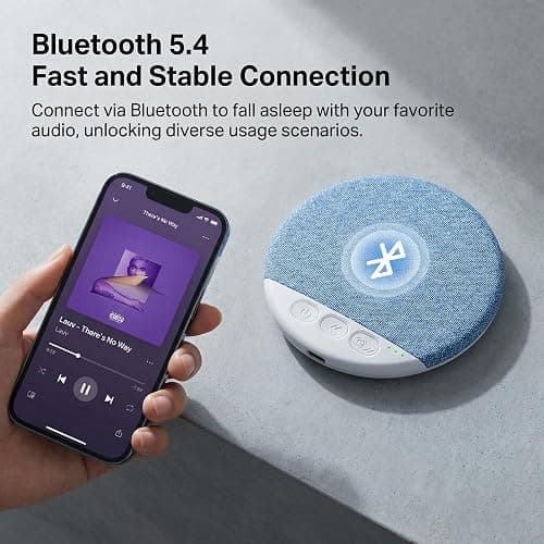 Ultra-Thin Bluetooth Pillow Speaker,Mini Portable Under Pillow Speaker with White Noise Timer Wireless Sleep Aid,Bone Conduction Sound Design for Side Sleepers,Private Stereo Sound for Adult&Kid,Pink thumbnail 8