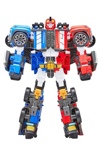 New TOBOT, TOBOT Twins, Youngtoys Transforming Collectible Vehicle to Robot, Heroes Animation Character Toys for Kids 4 and up Transform Toys Cars, Large Size Integration 10-inch thumbnail 2