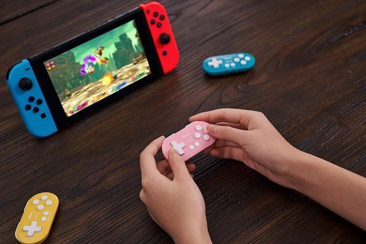 8Bitdo Zero 2 Mini Bluetooth Gamepad for Switch Windows Android MacOS Steam Raspberry Pi (Pink) thumbnail 7