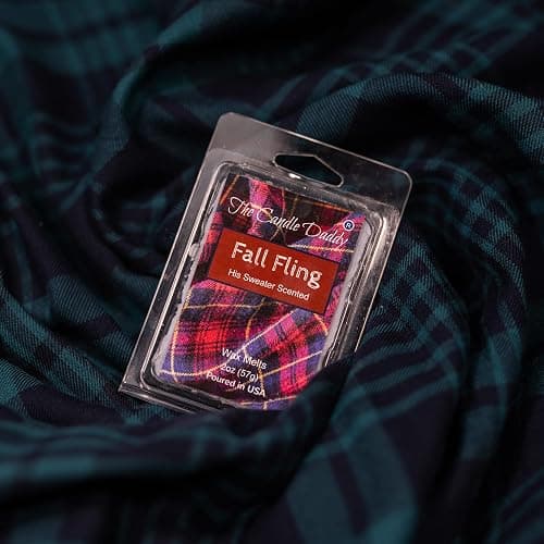 The Candle Daddy Fall Fling - His Sweater Scented Wax Melt - 1 Pack - 2 Ounces - 6 Cubes thumbnail 2